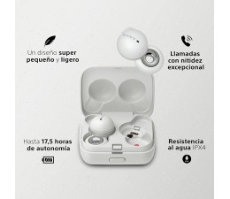 Auriculares Bluetooth TWS Sony WFL900W.CE7 - Blanco