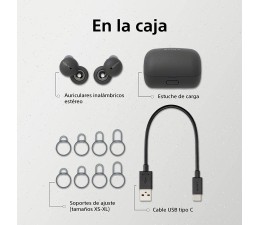 Auriculares Bluetooth TWS Sony WFL900H.CE7 - Negro