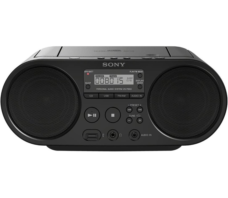 Radio CD con USB Sony ZSPS50B.CED - Negro
