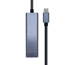 HUB 3 Puertos USB 3.2 + RJ-45 Aisens A109-0396 - USB Tipo C