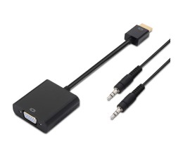 Adaptador Video HDMI M a SVGA + Audio Aisens A122-0126