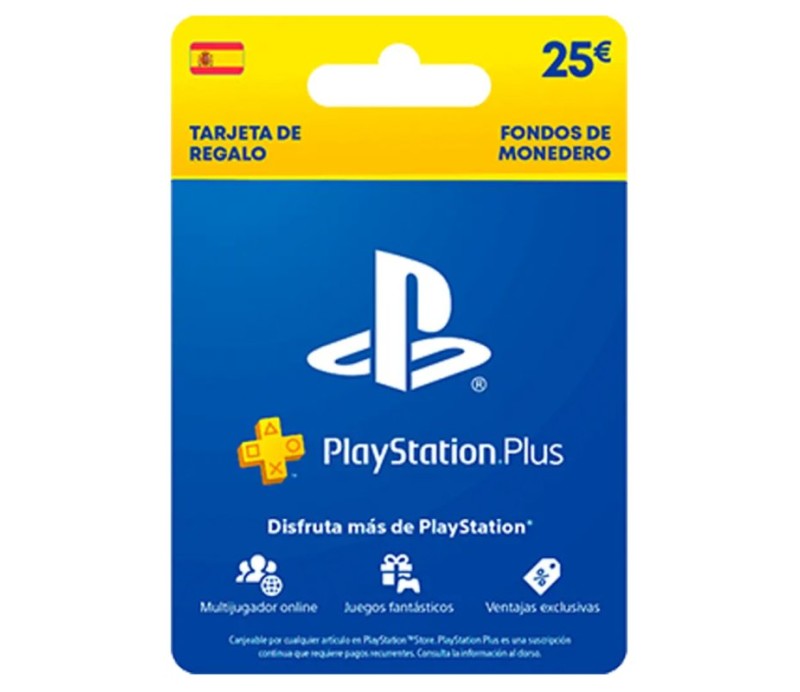 Tarjeta Regalo Prepago 25€ Playstation PSN Fondos Monedero
