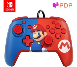Mando Switch con cable PDP Rematch: Deluxe Mario