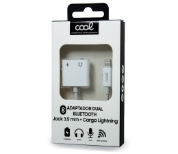 Adaptador Cool Dual Bluetooth Jack 3.5mm + Carga Lightning