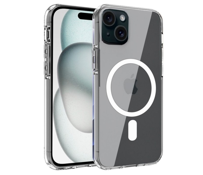 Funda Cool Apple iPhone 15 Magnética Transparente