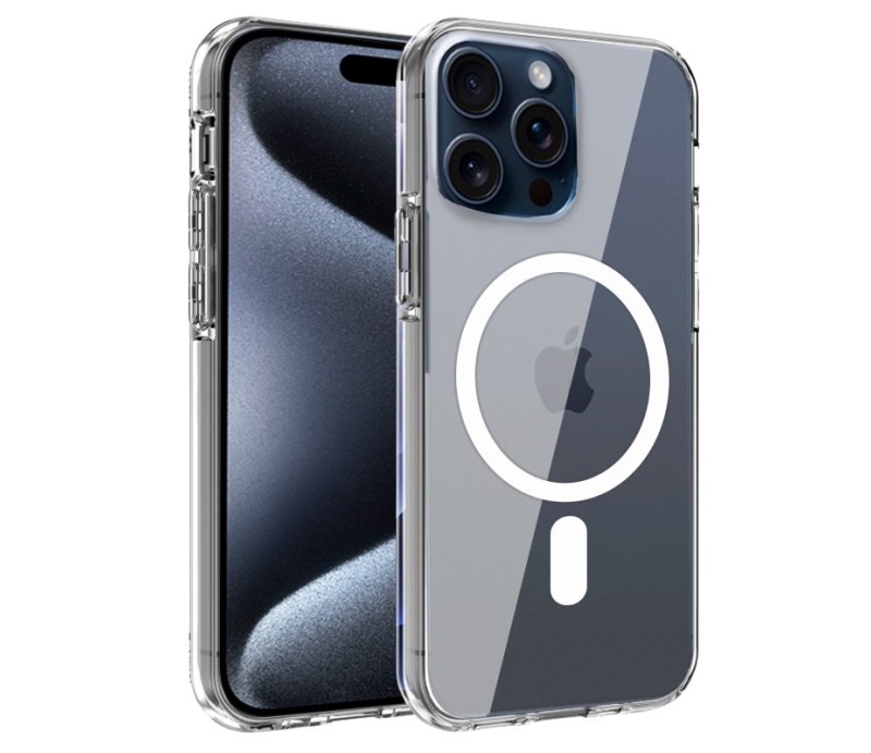 Funda Cool Apple iPhone 15 Pro Magnética Transparente