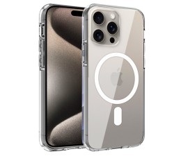 Funda Cool Apple iPhone 15 Pro Max Magnética Transparente
