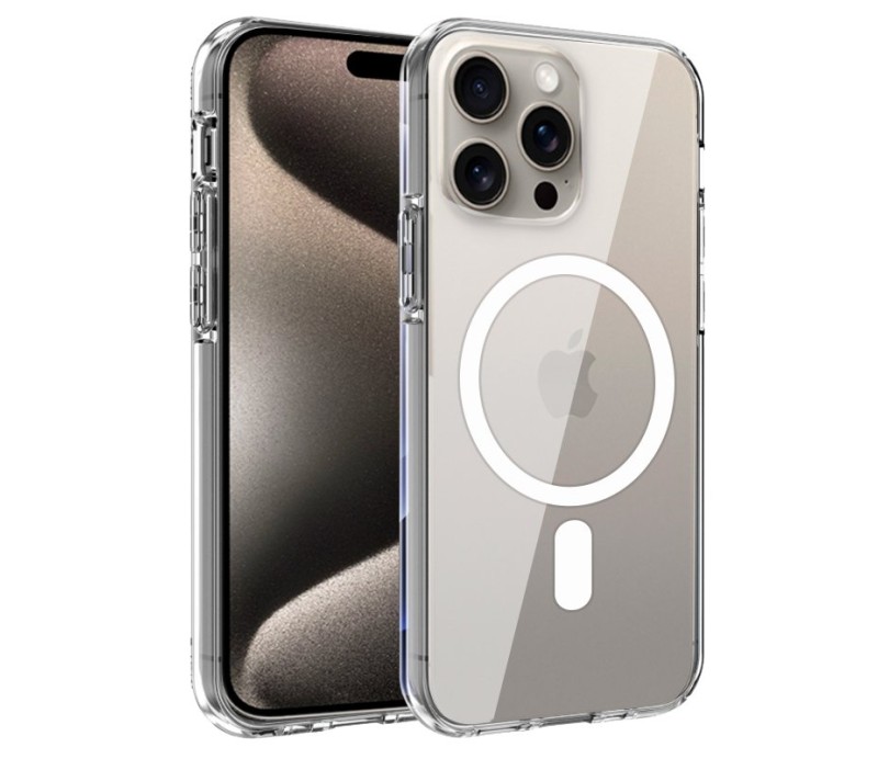 Funda Cool Apple iPhone 15 Pro Max Magnética Transparente