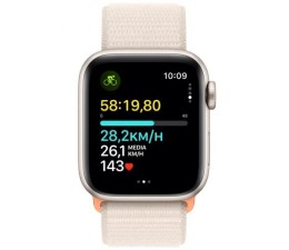 Smartwatch Apple Watch Serie SE 2023 GPS 40mm Starlight con correa Sport Loop Starlight MR9W3QL/A
