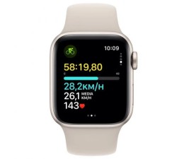 Smartwatch Apple Watch Serie SE 2023 GPS 40mm Starlight con correa Sport Band Starlight MR9V3QL/A