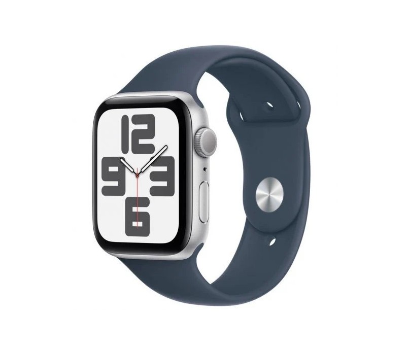 Smartwatch Apple Watch Serie SE 2023 GPS 44mm Plata Silver con correa Sport Band Azul MREC3QL/A
