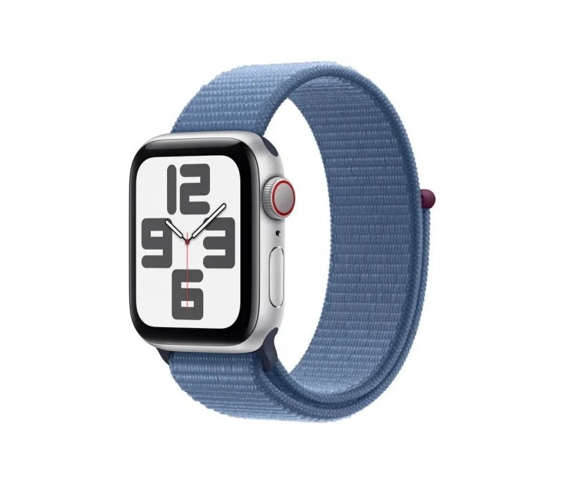 Smartwatch Apple Watch Serie SE 2023 GPS + Cell 40mm Plata Silver con correa Sport Loop Azul MRGQ3QL/A