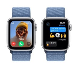 Smartwatch Apple Watch Serie SE 2023 GPS + Cell 40mm Plata Silver con correa Sport Loop Azul MRGQ3QL/A