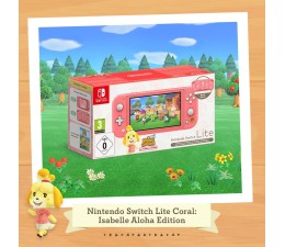 Consola Nintendo Switch Lite Ed. Animal Crossing New Horizon - Coral