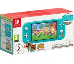 Consola Nintendo Switch Lite Ed. Animal Crossing New Horizon - Turquesa
