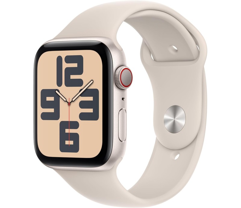 Smartwatch Apple Watch Serie SE GPS + Cell 44mm Starlight con correa Sport Band Starlight MRGX3QL/A
