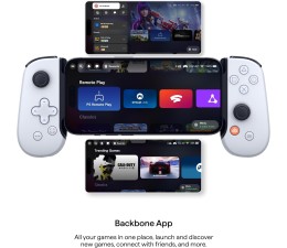 Gamepad Backbone ONE para iPhone (Lightning) BB-02-W-S Blanco Ed. Playstation - Playstation/Xbox/Steam