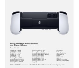 Gamepad Backbone ONE para Android y iPhone 15 (Tipo C) BB-51-P-WS Blanco Ed. Playstation - Playstation/Xbox/Steam