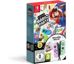 Juego Switch Pack Super Mario Party + Mando Joy-Con Verde/Morado