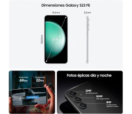 Smartphone Samsung S23 FE SM-S711B 8GB 256GB 5G - Grafito