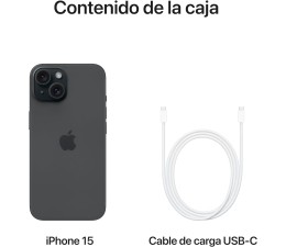 Smartphone Apple iPhone 15 128GB - Negro