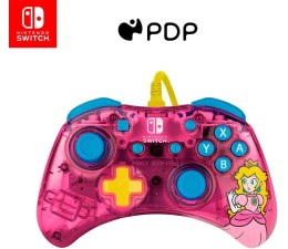 Mando Switch con cable PDP Rock Candy: Peach