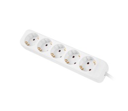 Regleta Lanberg 5 Tomas Schuko PS0-05F-0300-W 3m Blanco