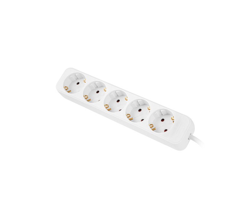 Regleta Lanberg 5 Tomas Schuko PS0-05F-0300-W 3m Blanco