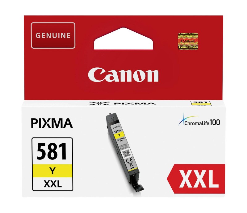 Tinta Canon CLI 581 XXL Cartucho Amarillo