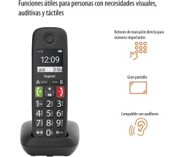 Telefono Fijo Gigaset Inalambrico E290 Duo - Negro