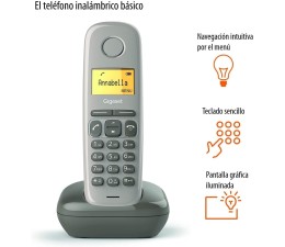 Telefono Fijo Gigaset Inalambrico A170 - Marron