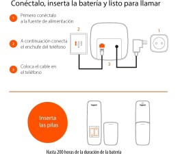 Telefono Fijo Gigaset Inalambrico A170 - Marron