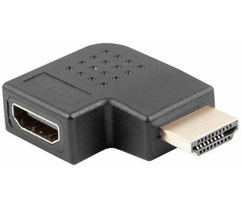 Adaptador HDMI M / HDMI H Angulo Derecha Lanberg AD-0036-BK