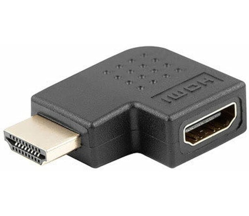 Adaptador HDMI M / HDMI H Angulo Izquierda Lanberg AD-0035-BK