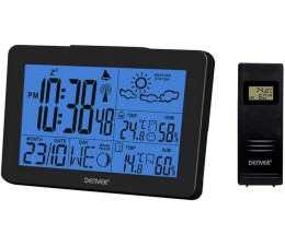Estacion Meteorologica Denver WS-530 con Radio Despertador - Negro