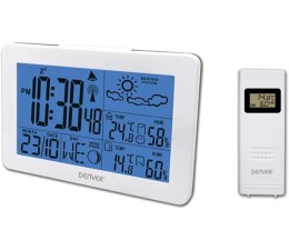 Estacion Meteorologica Denver WS-530 con Radio Despertador - Blanco