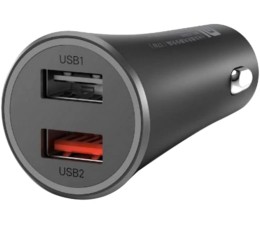 Cargador Original Xiaomi Coche Mi Car Charger 37W Dual Port - Negro