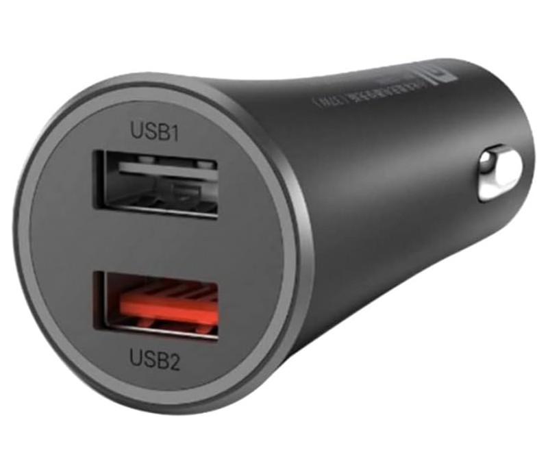 Cargador Original Xiaomi Coche Mi Car Charger 37W Dual Port - Negro