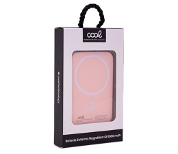 Bateria Externa Universal Magnética Powerbank Qi 5000 mAh COOL - Rosa