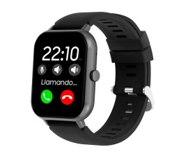 Smartwatch Cool Forest Silicona Negro (Llamada, Salud, Deporte)