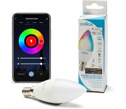 Bombilla Inteligente Domos E14 DOML-C37-55R 5.5W Colores RGB
