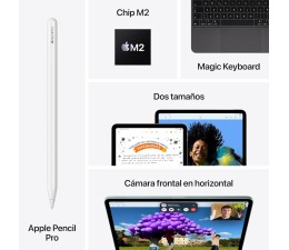 Tablet Apple iPad Air 11" M2 512GB WiFi MUWN3TY/A - Blanco Estrella Startlight