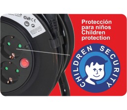 Regleta Alargadera Silver Electronics 4 tomas 25m 16A - Negro 8822