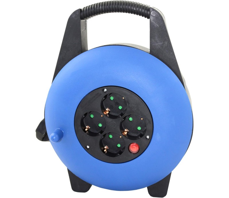 Regleta Alargadera Silver Electronics 4 tomas 15m 16A - Azul 8821