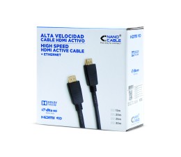 Cable HDMI NanoCable 10.15.1820 M-M 20m - Negro