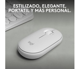Raton Optico Inalambrico Logitech Pebble Mouse 2 M350S - Blanco