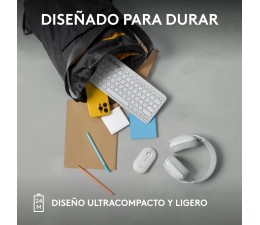 Raton Optico Inalambrico Logitech Pebble Mouse 2 M350S - Blanco