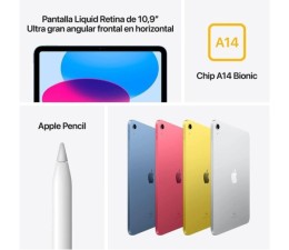 Apple iPad 10.9" 10º Gen 64GB Wifi - Plata