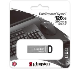 Pendrive Memoria USB 3.2 Kingston Data Traveller Kyson 128GB DTKN/128GB - Plata