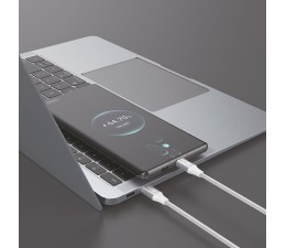 Cable USB Cool Nylon Universal Tipo C a Lightning 1.2m - Blanco
